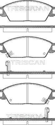 Triscan 8110 43182 - Bremžu uzliku kompl., Disku bremzes autospares.lv