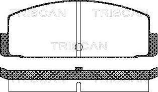 Triscan 8110 42908 - Bremžu uzliku kompl., Disku bremzes www.autospares.lv