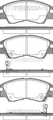 Triscan 8110 42915 - Bremžu uzliku kompl., Disku bremzes www.autospares.lv