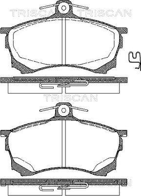 Triscan 8110 42004 - Brake Pad Set, disc brake www.autospares.lv