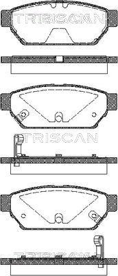 Triscan 8110 42005 - Bremžu uzliku kompl., Disku bremzes autospares.lv