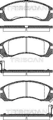 Triscan 8110 42002 - Brake Pad Set, disc brake www.autospares.lv