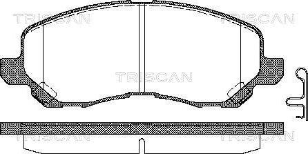 Triscan 8110 42019 - Тормозные колодки, дисковые, комплект www.autospares.lv