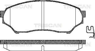 Triscan 8110 42015 - Тормозные колодки, дисковые, комплект www.autospares.lv