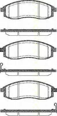 Triscan 8110 42023 - Bremžu uzliku kompl., Disku bremzes www.autospares.lv