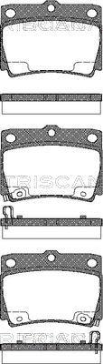 Triscan 8110 42022 - Bremžu uzliku kompl., Disku bremzes www.autospares.lv