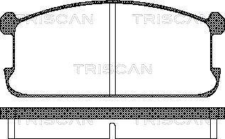 Triscan 8110 42073 - Bremžu uzliku kompl., Disku bremzes www.autospares.lv