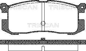 Triscan 8110 50926 - Bremžu uzliku kompl., Disku bremzes www.autospares.lv