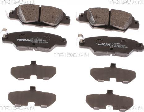 Triscan 8110 50927 - Bremžu uzliku kompl., Disku bremzes www.autospares.lv