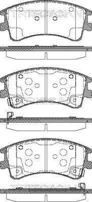 Triscan 8110 50013 - Bremžu uzliku kompl., Disku bremzes www.autospares.lv