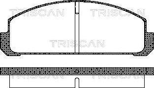 Triscan 8110 50038 - Bremžu uzliku kompl., Disku bremzes www.autospares.lv