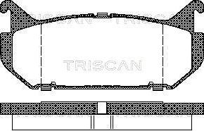 Triscan 8110 50184 - Bremžu uzliku kompl., Disku bremzes autospares.lv