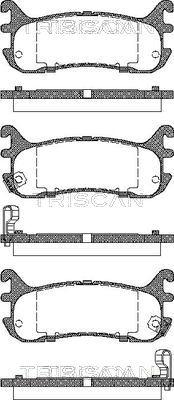 Triscan 8110 50185 - Bremžu uzliku kompl., Disku bremzes www.autospares.lv