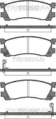 Triscan 8110 50896 - Bremžu uzliku kompl., Disku bremzes autospares.lv