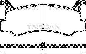 Triscan 8110 50880 - Bremžu uzliku kompl., Disku bremzes autospares.lv