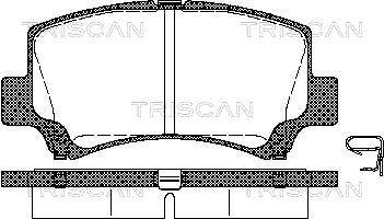 Triscan 8110 69006 - Bremžu uzliku kompl., Disku bremzes www.autospares.lv