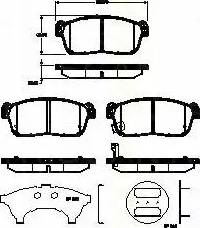 Triscan 8110 69011 - Тормозные колодки, дисковые, комплект www.autospares.lv