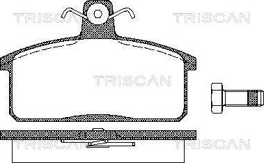 Triscan 8110 69013 - Bremžu uzliku kompl., Disku bremzes autospares.lv