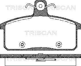 Triscan 8110 69012 - Bremžu uzliku kompl., Disku bremzes autospares.lv