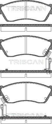 Triscan 8110 69181 - Тормозные колодки, дисковые, комплект www.autospares.lv