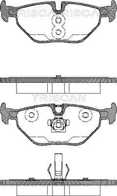 Triscan 8110 65002 - Brake Pad Set, disc brake www.autospares.lv