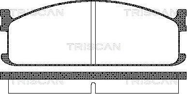 Triscan 8110 60912 - Bremžu uzliku kompl., Disku bremzes www.autospares.lv