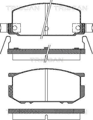 Triscan 8110 68059 - Bremžu uzliku kompl., Disku bremzes autospares.lv