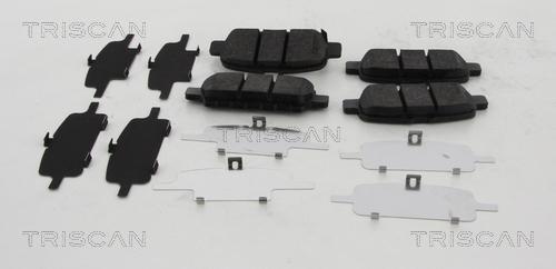 Triscan 8110 68187 - Brake Pad Set, disc brake www.autospares.lv