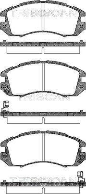 Triscan 8110 68170 - Bremžu uzliku kompl., Disku bremzes www.autospares.lv