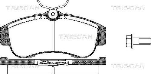 Triscan 8110 14937 - Bremžu uzliku kompl., Disku bremzes autospares.lv