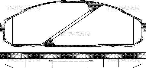 Triscan 8110 14040 - Bremžu uzliku kompl., Disku bremzes www.autospares.lv