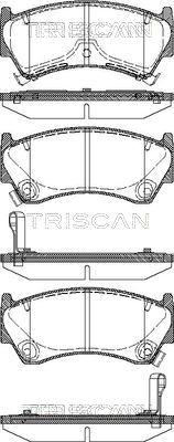 Triscan 8110 14008 - Тормозные колодки, дисковые, комплект www.autospares.lv