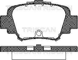 Triscan 8110 14002 - Bremžu uzliku kompl., Disku bremzes www.autospares.lv