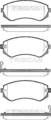 Triscan 8110 14014 - Bremžu uzliku kompl., Disku bremzes www.autospares.lv