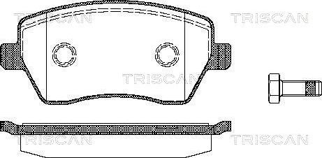 Triscan 8110 14039 - Тормозные колодки, дисковые, комплект www.autospares.lv