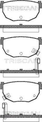 Triscan 8110 14034 - Bremžu uzliku kompl., Disku bremzes autospares.lv