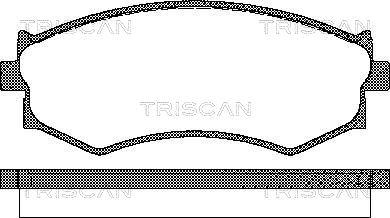 Triscan 8110 14032 - Bremžu uzliku kompl., Disku bremzes autospares.lv