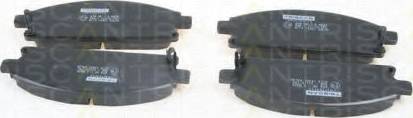 Triscan 8110 14021 - Brake Pad Set, disc brake www.autospares.lv