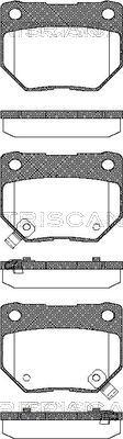 Triscan 8110 14028 - Brake Pad Set, disc brake www.autospares.lv