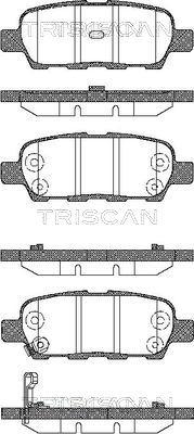 Triscan 8110 14022 - Brake Pad Set, disc brake www.autospares.lv