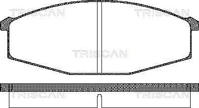 Triscan 8110 14127 - Bremžu uzliku kompl., Disku bremzes autospares.lv