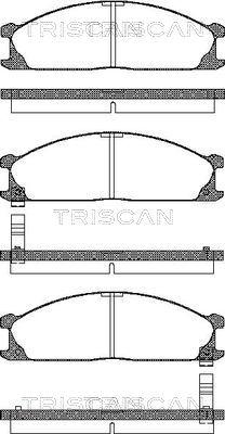 Triscan 8110 14889 - Bremžu uzliku kompl., Disku bremzes autospares.lv