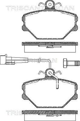 Triscan 8110 15900 - Brake Pad Set, disc brake www.autospares.lv