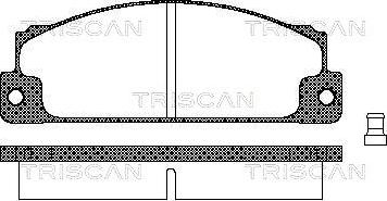 Triscan 8110 15507 - Bremžu uzliku kompl., Disku bremzes www.autospares.lv