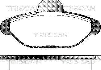 Triscan 8110 15001 - Brake Pad Set, disc brake www.autospares.lv