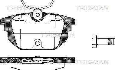 Triscan 8110 15008 - Bremžu uzliku kompl., Disku bremzes www.autospares.lv