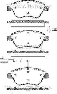 Triscan 8110 15019 - Brake Pad Set, disc brake www.autospares.lv