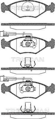 Triscan 8110 15011 - Bremžu uzliku kompl., Disku bremzes www.autospares.lv