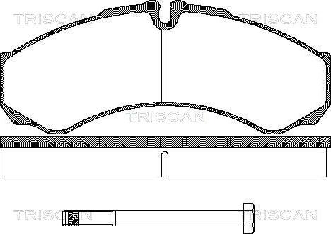 Triscan 8110 15013 - Brake Pad Set, disc brake www.autospares.lv