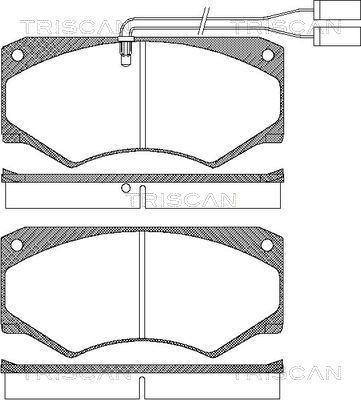 Triscan 8110 15033 - Bremžu uzliku kompl., Disku bremzes www.autospares.lv